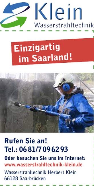 Wasserstrahltechnik Klein - Einzigartig im Saarland