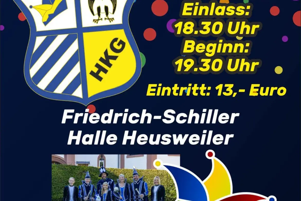 Plakat Gala Kappensitzung der HKG Heusweiler