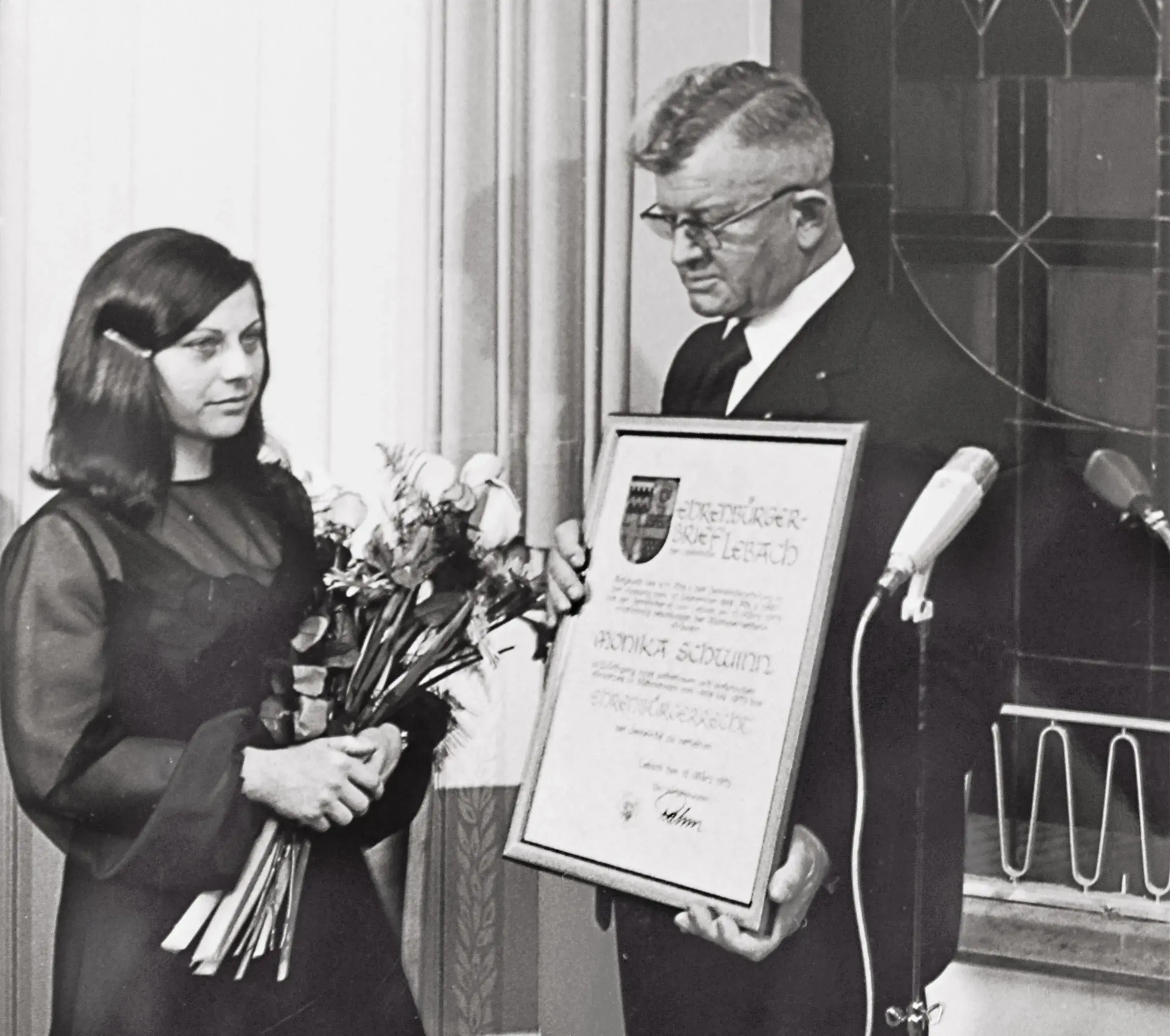 Verleihung der Ehrenbürgerschaft der Gemeinde Lebach an Monika Schwinn