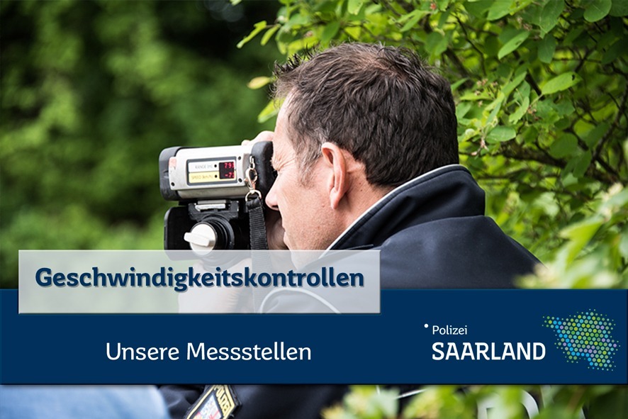 Geschwindigkeitskontrollen - © Polizei Saarland